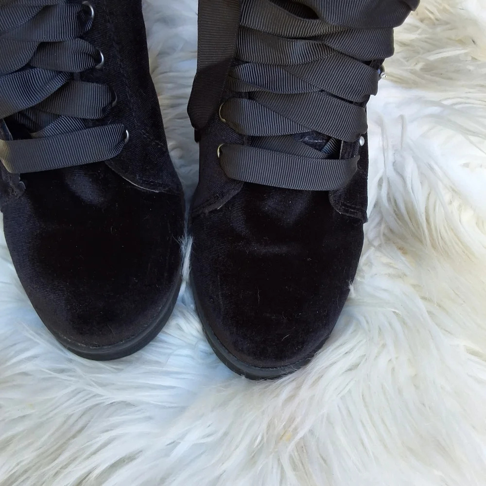 Madden Veera Velvet embellished Combat boots 9 - Picture 12 of 16